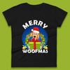 Merry Woofmas Christmas Womens T Shirt Mens Tops Tees Unisex Golden Retriever Dog Top
