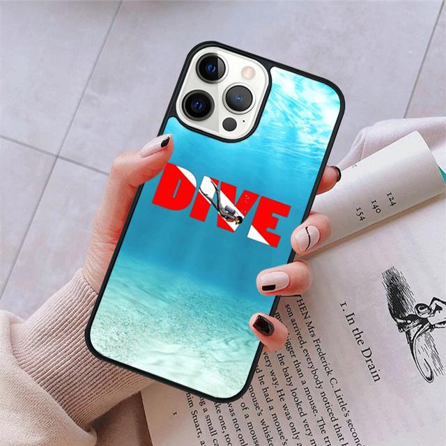 Scuba Diver Diving Phone Case For iPhone 17 Air 15 16 16e 11 12 13 14 Pro Max Cover For iPhone 17 Air Max Plus coque Fundas