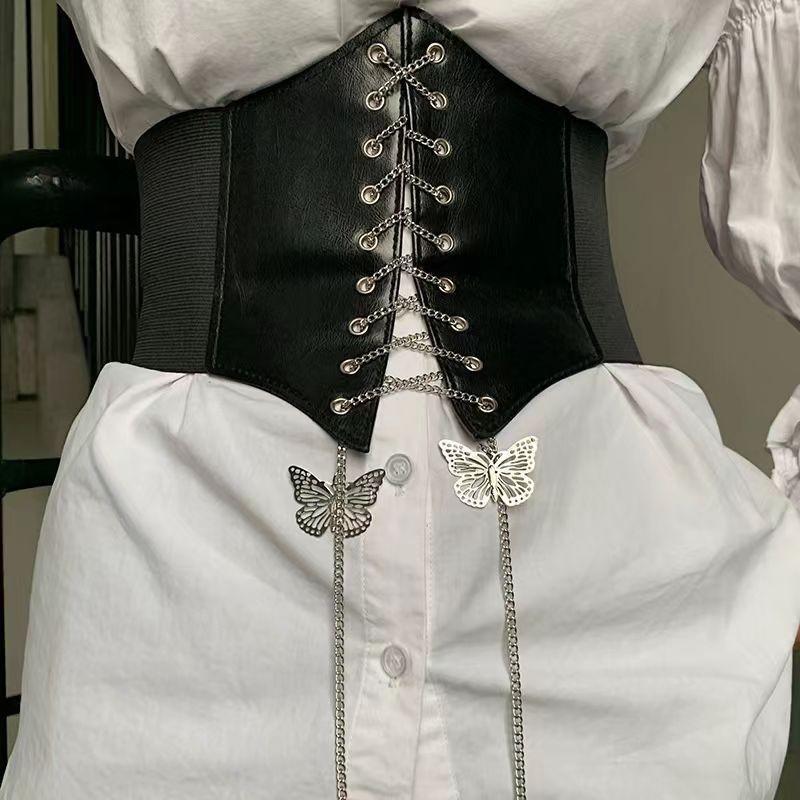 Trendy Waist Black Belt For Women With Chic Adjustable Ties For A Fit Flattering