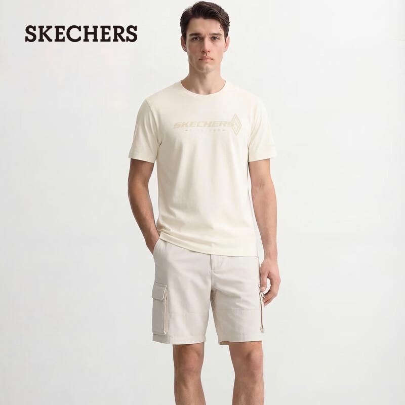 Мужская летняя вязаная футболка с коротким рукавом Skechers XL