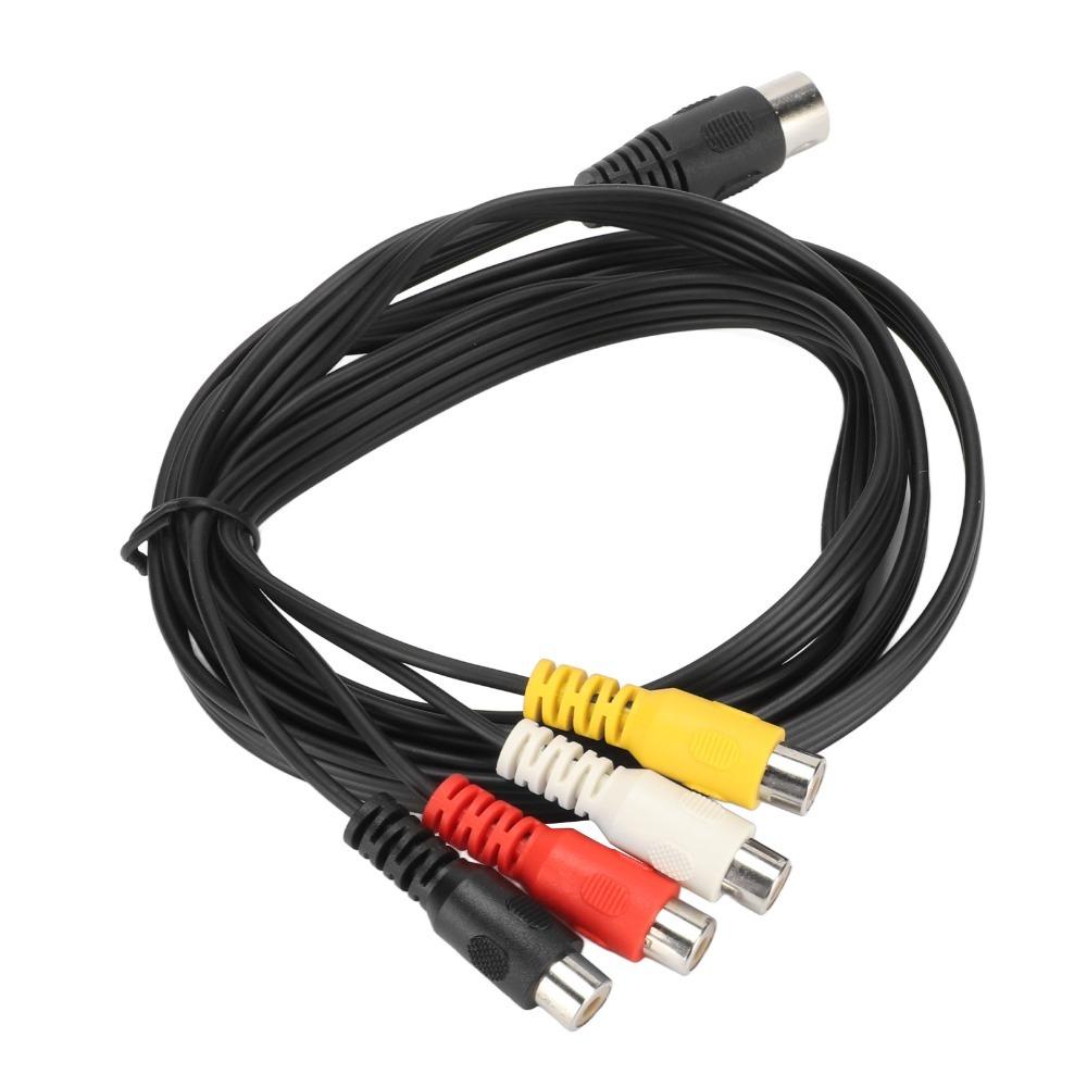 Professional 5 Pin Male Din to 4RCA Female Cable Plug and Play Conversion Cord  Phono