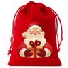 8pcs Christmas Velvet Bags Drawstring Bags Gift Bags Christmas Candy Bags Drawstring Drawstring Bags