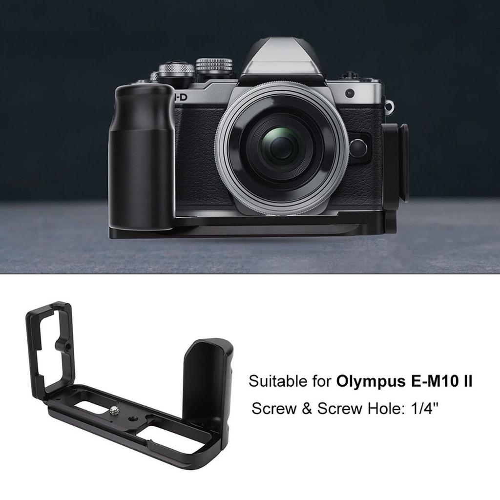 L Shaped Vertical Quick Release Plate Bracket Hand Grip Holder for Olympus