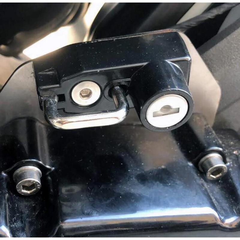 Motorcycle Anti-theft Security Helmet Lock With 2 Keys Black Parts For Indian Scout Sixty 2015-2021