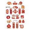 2026 Year of the Horse Magnetic Fridge Magnets & New Year Fu Character Door Stickers