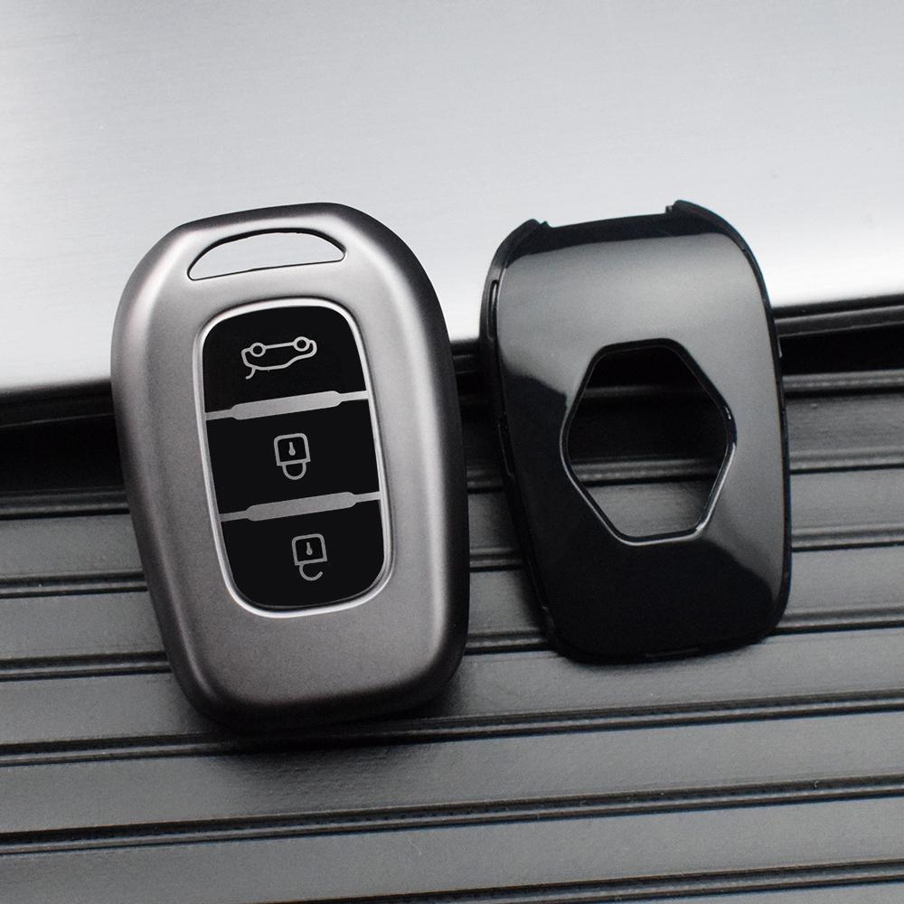 /3 Buttons TPU Key Case Cover Shell Fob Holder for Renault Duster Dokker Logan Stepway Clio 5 TWingo for Dacia Sandero Stepway
