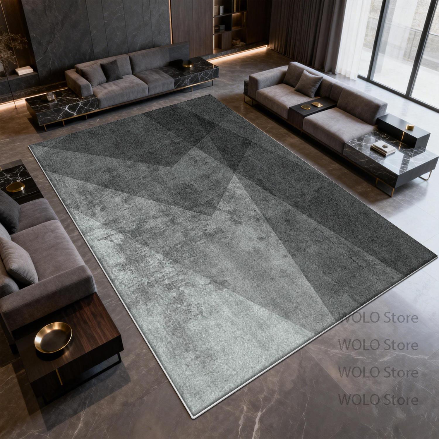 

Nordic Geometric Carpet Living Room Sofa Coffee Table Washable Rugs Home Decor Bedroom Kitchen Lounge Floor Mats Customizable 60x90cm