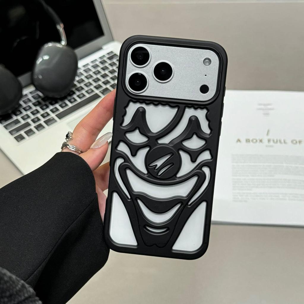 Applicable iPhone17Promax mobile phone case Apple 17Air hollow clown matte 16Pro anti-drop protective case