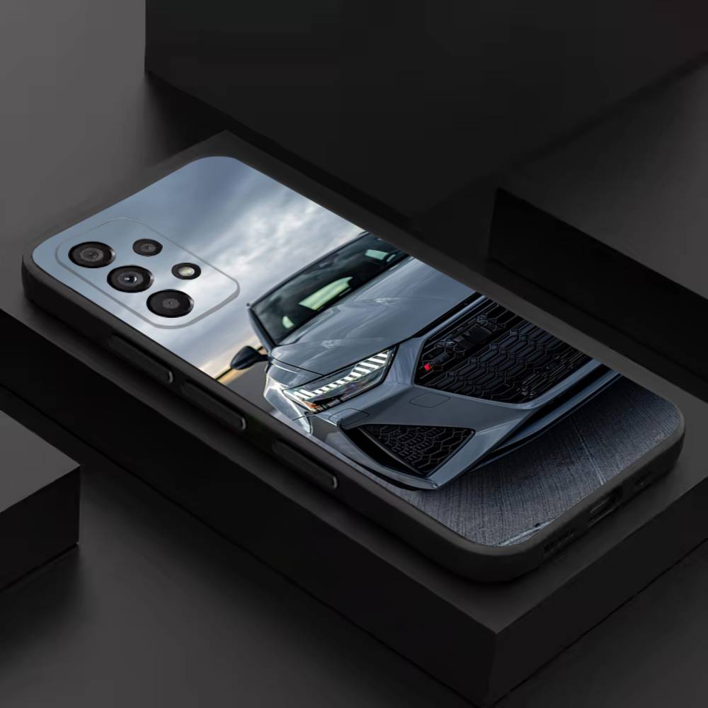 

Sports R-RS6 Super Car For Samsung S 26,25,24,23,22,30,21,10,9,Ultra,Plus,Lite,FE,4,5G Black Soft Case Phone Case SamsungS23ULTRA5G