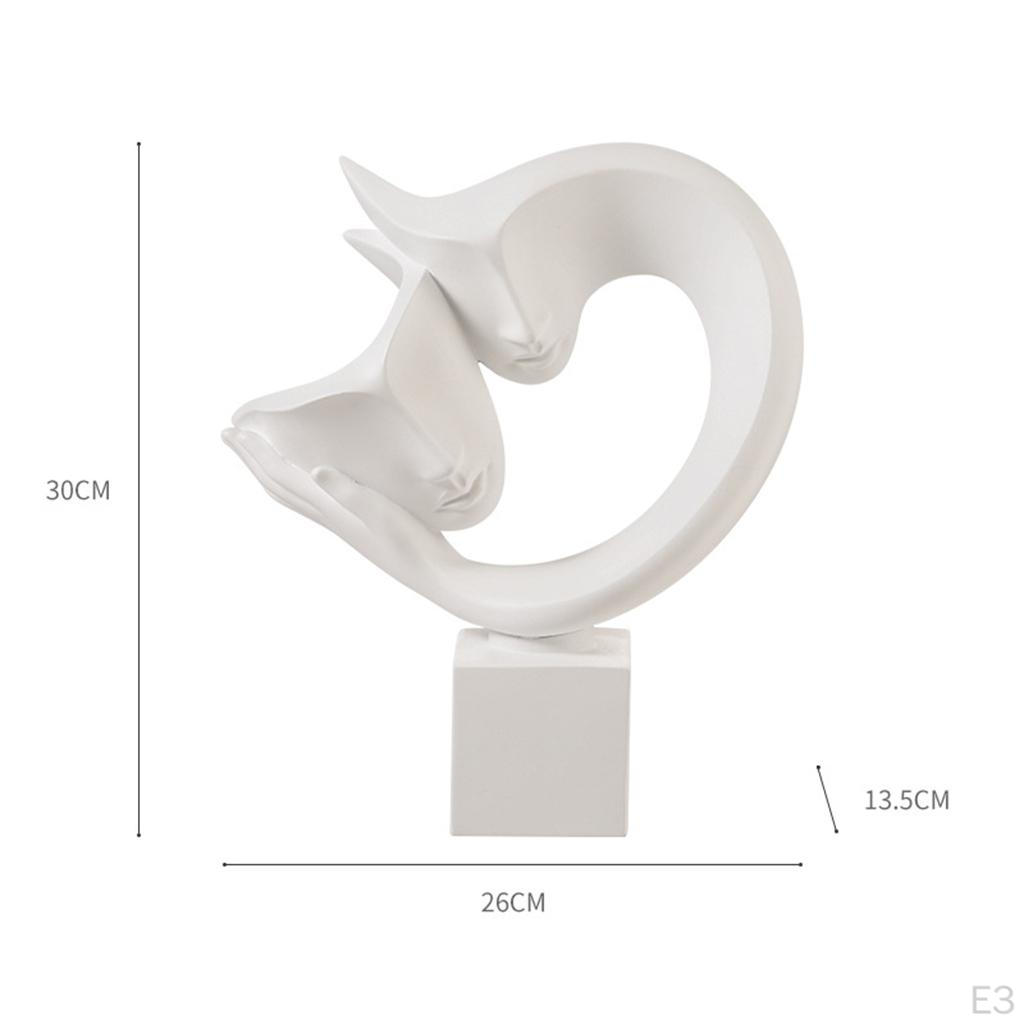 Abstract Statues Sculpture, Crafts Character Passionate Embrace Figurines for Shelf