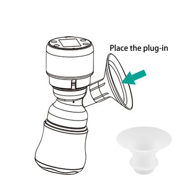Silikon Brustpumpen-Aufsatzadapter Universal Brustpumpen-Flanscheinsatz Pumpenteil Einsatz Verbessern Sie Ihre Pump-Effizienz