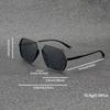Mens Pilot Aviator Black Sunglasses Protection Shades Polarized Sunglasses