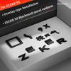 For Zeekr 9X Car Badge Blackened Tail Logo Sporty Modified Letters Body Decoration Supplies