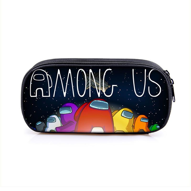 Among Us Space Themed Pencil Case With Polyester Material For Students And Kids