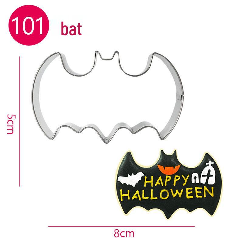 Halloween Stainless Steel Cookie Cutter Set for Baking and Fondant Decor