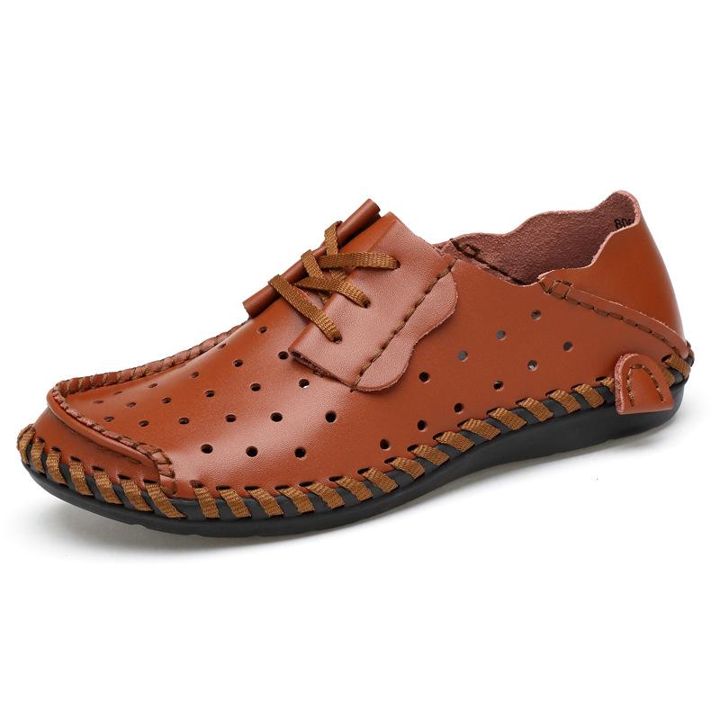 Scarpe da Uomo Taglie Forti Primavera e Autunno in Pelle Integrale Casual Trendy Britanniche da Lavoro Basse Scarpe Trendy