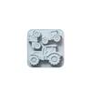 3-Cavity Tractor-Shaped Silicone Cookies Mold Heat/Cold Resistant Farm Theme Fondant Cake Mold Easy De-molding Resilient