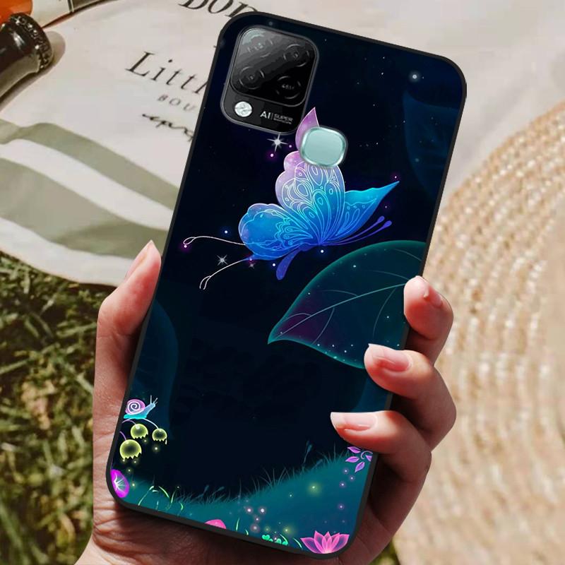 For Infinix Hot 10T Case Phone Cover Soft Silicone TPU Back Cases for Infinix Hot 10S NFC Case X689 Coques Hot10T  Hot10S Fundas