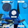 Trampoline Rainproof Cover 6/8/10FT Tent UV Resistant Waterproof Oxford Cloth Universal 6 Straight Poles Round Sunshade Sun Protection Outdoor