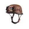 Vintage Military Style Half Face Motorcycle Helmet Harley Riders - ABS Shell 3C Certified Unisex Multiple Colors Visor