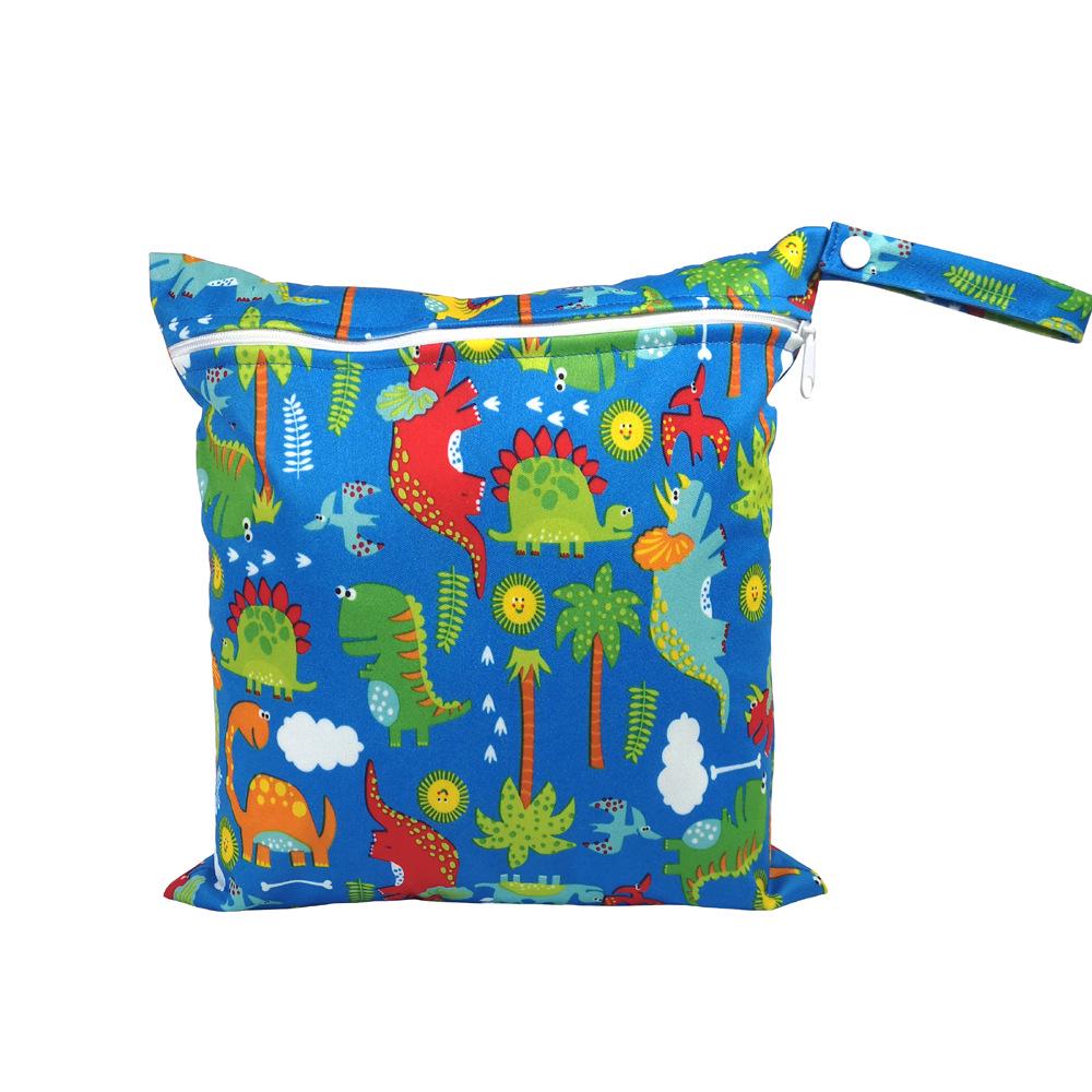 SGS Certified Baby Diaper Bag - Cartoon Pattern, Washable, Wet/Dry Storage