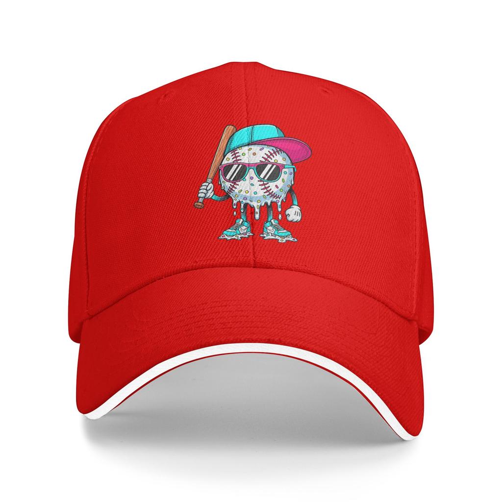 Baseball Lifestyle 101 Baseball Drip Icecream Casual Baseball Cap Fishing Hip Hop Hats Summer Sun Visor Men Trendy Baseball Caps