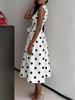 Europäisches und Amerikanisches 2026 Sommer Polka-Dot Retro-Kleid - Taillenbetonender Schlankmacher-Rock für Damen