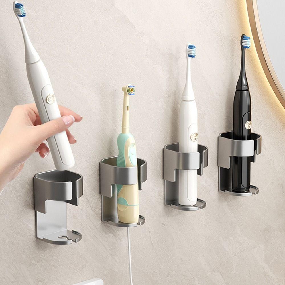 

Wall-mounted Electric Toothbrush Holder Self-adhesive Toothbrush Storage Base for Home