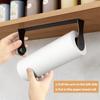 1pc Stainless Steel Paper Towel Holder Wall Mount Under Cabinet Toilet Roll Holder Self Adhesive with Screws Toilet Paper Stand