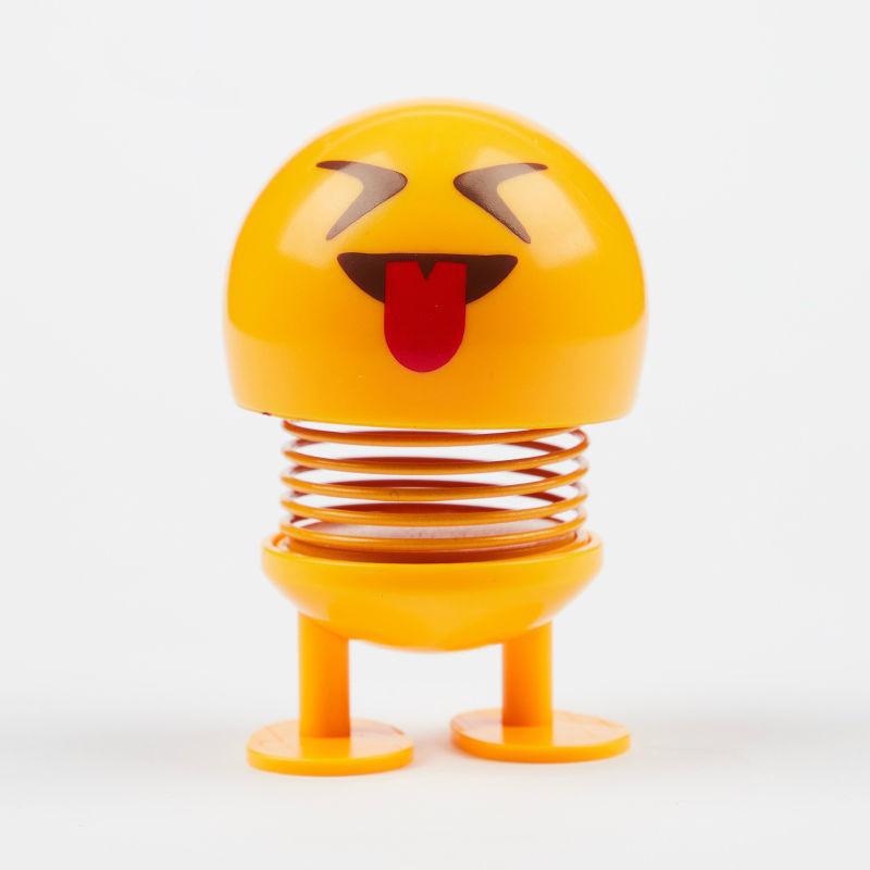 Autoschmuck, lächelndes Gesicht, Frühlingspuppe, Ausdruckspaket, Spielzeug, schüttelte den Kopf, Autozubehör