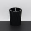 Modern Black and White Striped Ceramic Lotion Bottle Shampoo Pump Dispensing Bottle Rinsing Cup Soap Dishes Bathroom Accessories