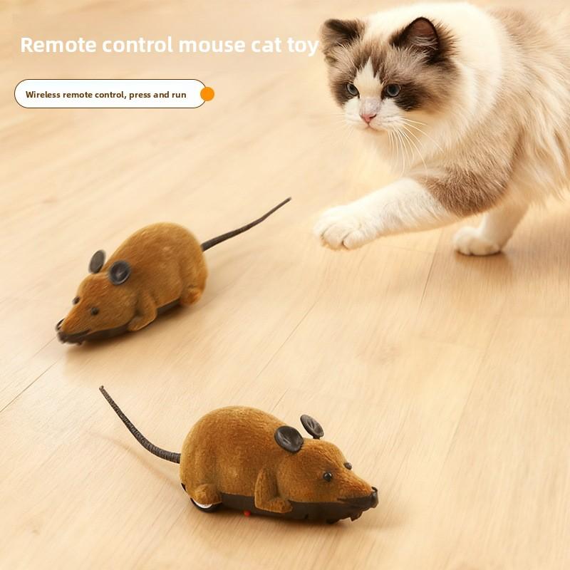 Cat Toy Mouse Wireless Remote Control To Entertain Cats. Electric Cat Toy for Pets. Small Cat Toy.
