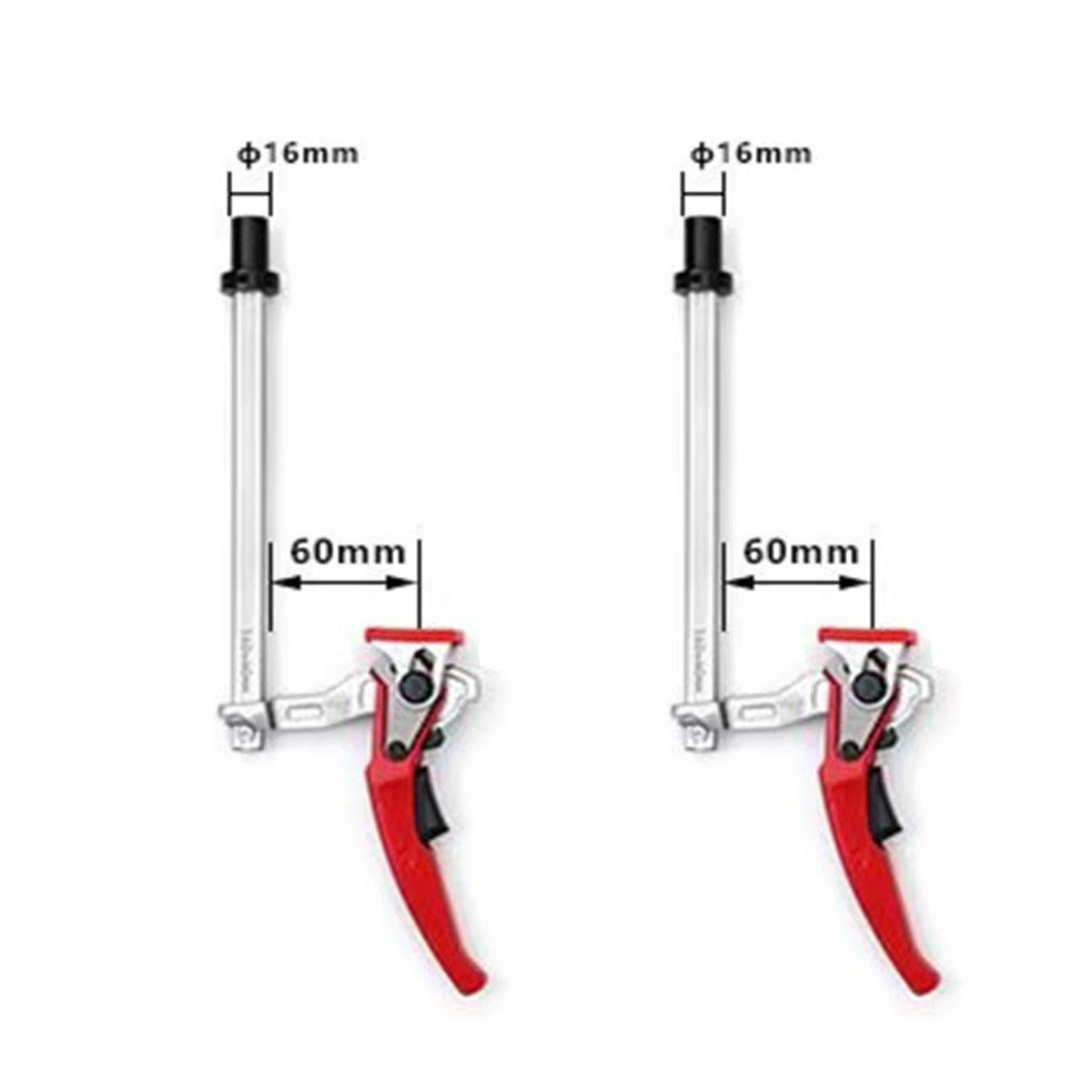 

2Pc Quick-Adjust Welding Fixture Vertical Workbench Surface Hold Down Clamp For 16mm/28mm Dog Hole For Welding Platform