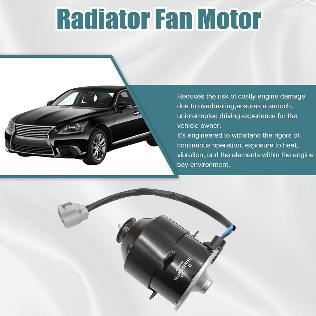 GXARTS 1636331010 Linker Radiatorventilator Motor Compatibel met Lexus LS460 GS430 2007 2008 2009 2010 2011 2012 2013 2014 2015 2016 2017