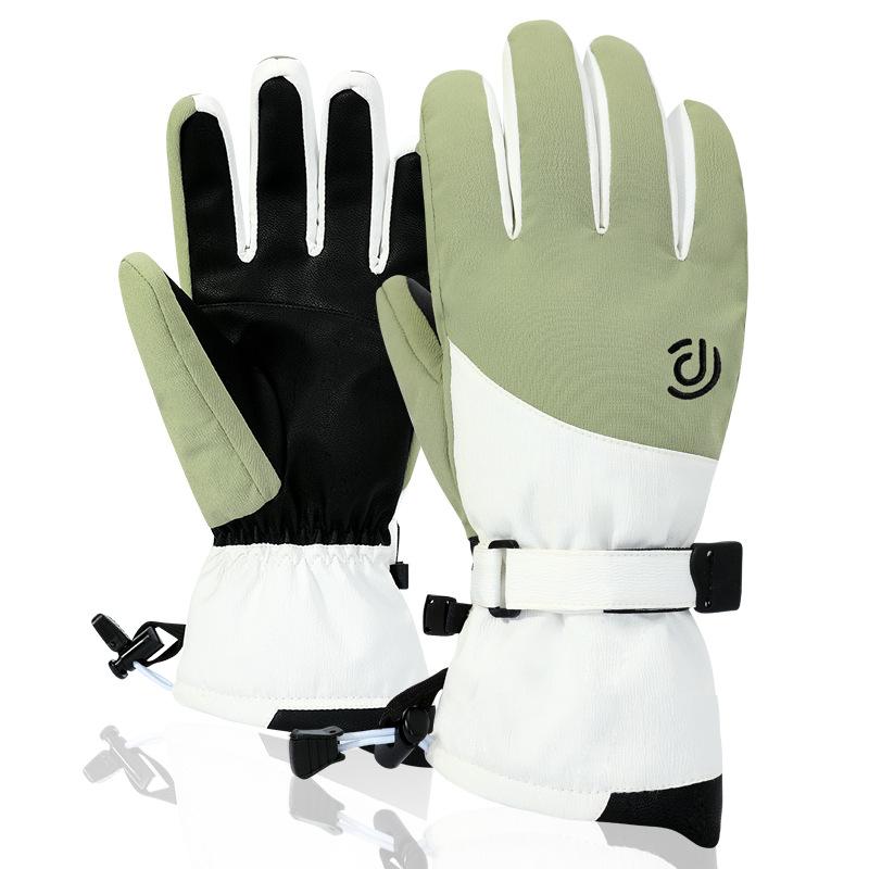 Nouveaux Gants de Ski d'Hiver pour Femmes Chauds et Imperméables Cinq Doigts Sports Extérieur Épaissis Écran Tactile Gants de Cyclisme pour Hommes