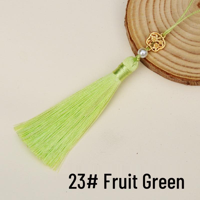 8cm Goldene Hohl-Pflaumenblüten-Quaste Lesezeichen & Zubehör-Anhänger