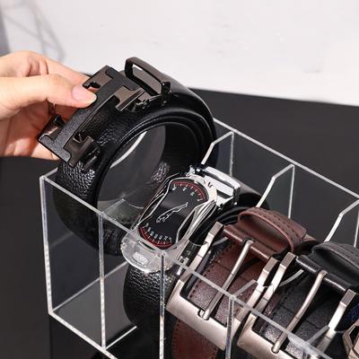 Transparent Acrylic Storage Boxes Desktop Belt Multi-Grid Organizer Cosmetic Storage Boxes With Dividers