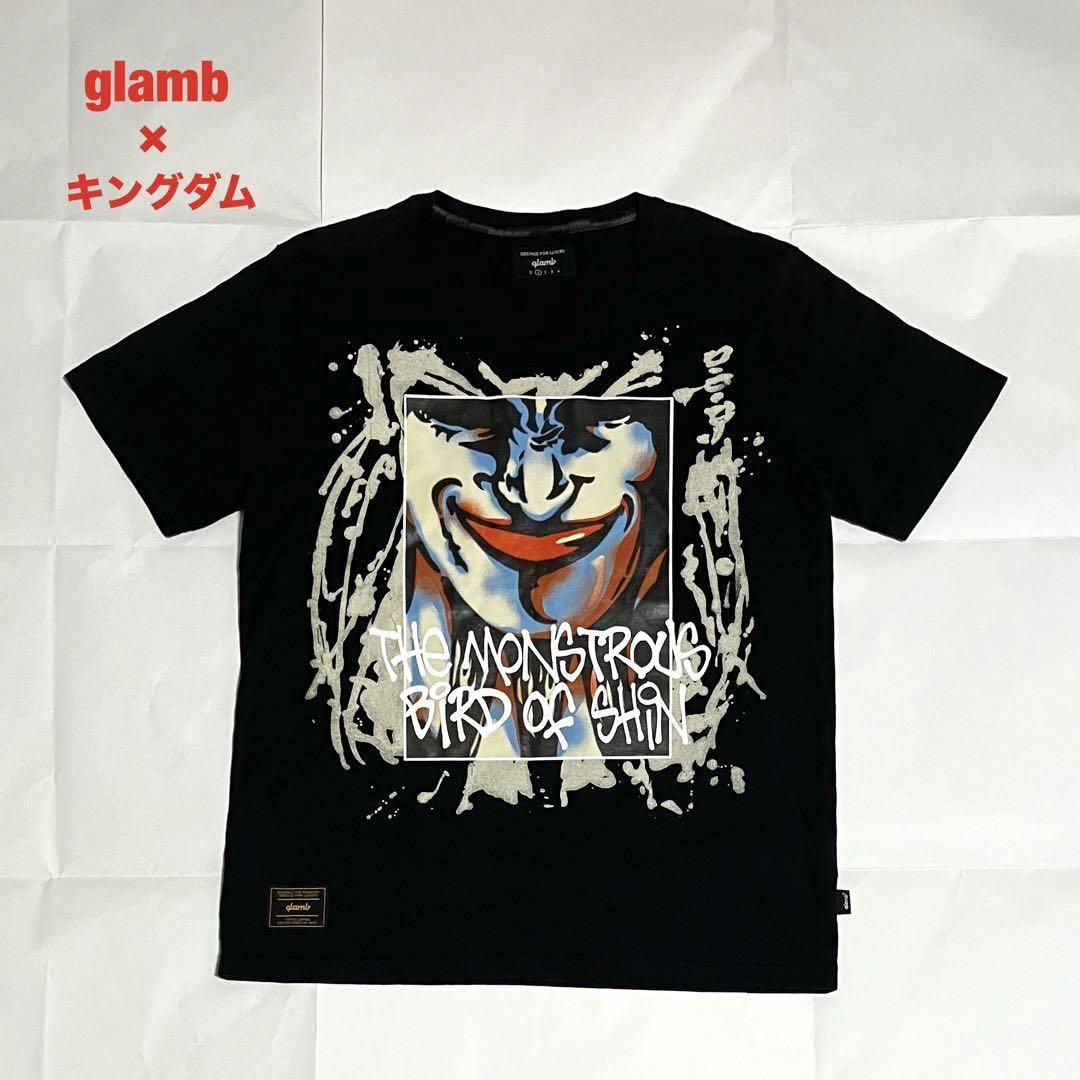 

[USED] Rare glamb x Kingdom collaboration t-shirt, anime t-shirt featuring Ouki and unique design