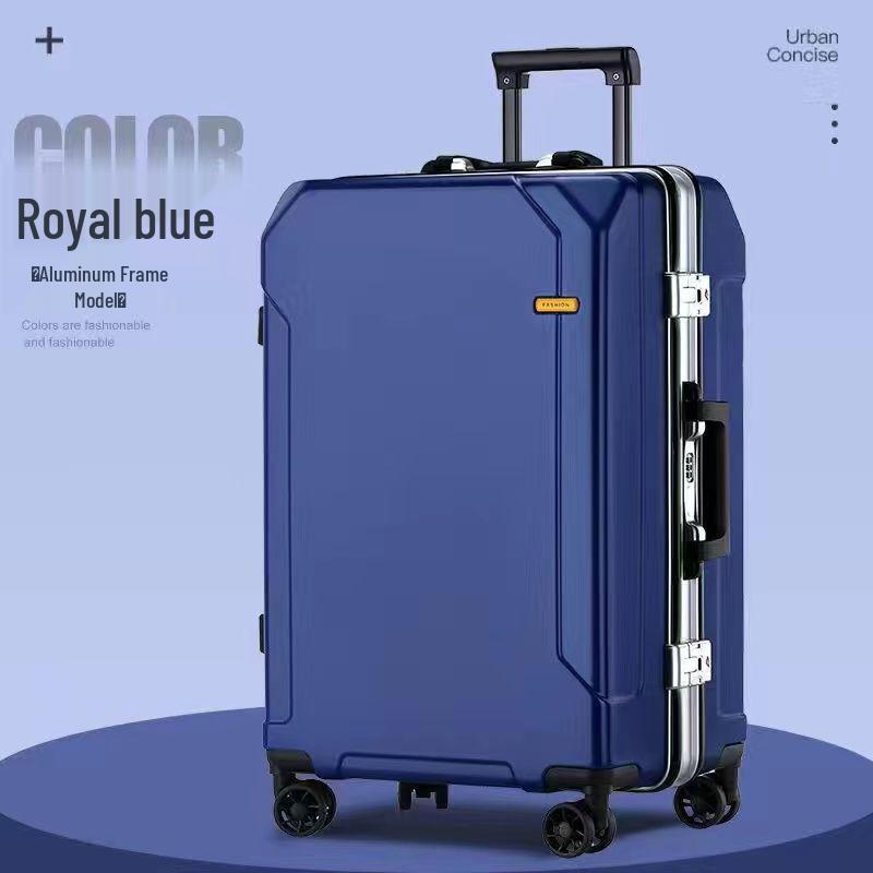 2025 Durable Large-Capacity Leather Travel Suitcase with Silent Wheels, Password Lock, USB Charging, UniSex