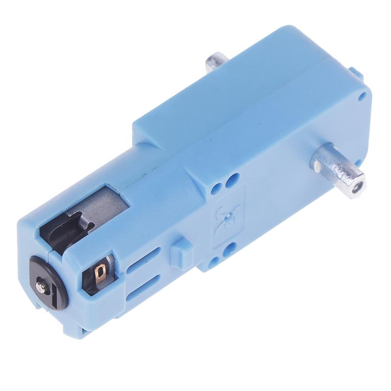 Dc 3V-6V 1:90 Blue Gear Motor All Metal/Half Metal Single Axis Gear Motor Robot Intelligent Vehicle Speed Reducer Tt Motor