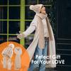 Winter women's knitted wool ball cap, thick long scarf, elastic gloves, three-piece set, casual and warm, suitable for winter