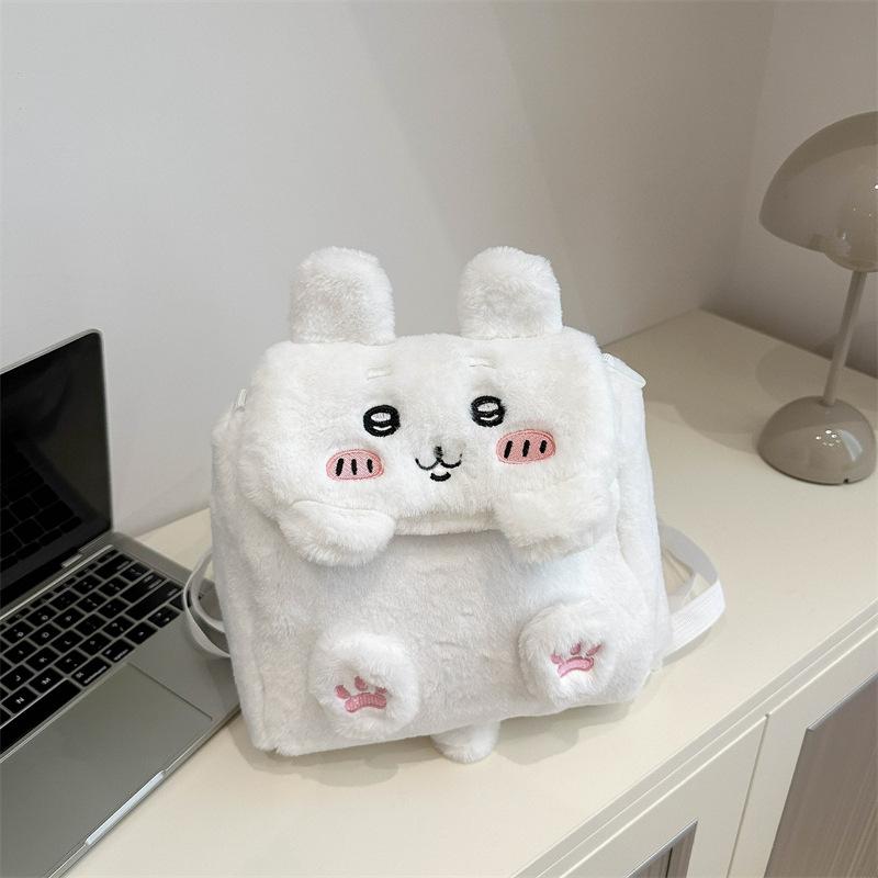 

Adorable Plush Bear Backpack Students Filling Stylish Versatility For Daily Use білий