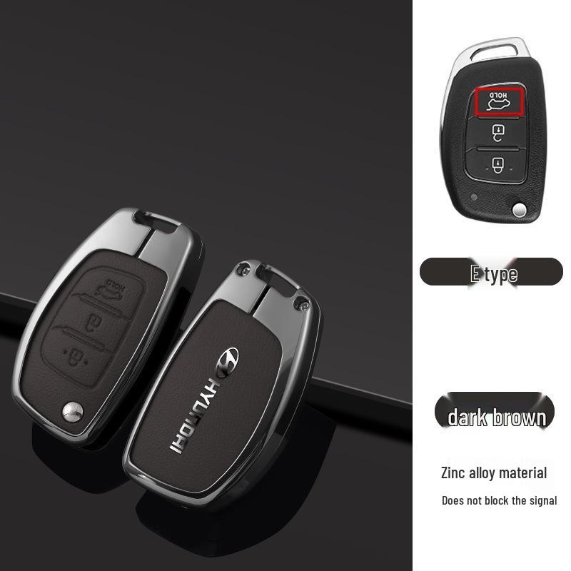 Key Cover Compatible with Beijing Hyundai Ix35, Elantra, Festa, Verna, Ix25, Santa Fe - Premium Men's Bag Case