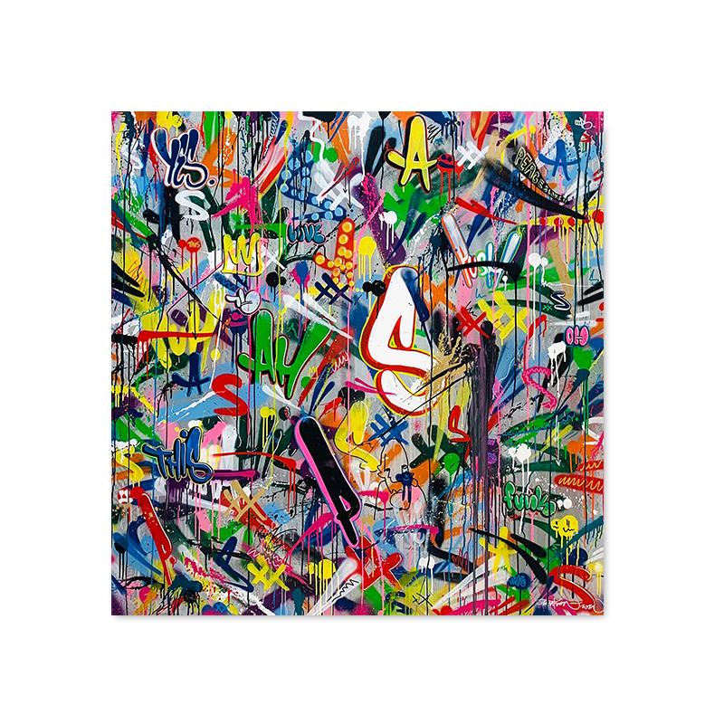 Martin Whatson Graffiti Artwork Canvas Painting Modern Pop Art Posters and Prints Wall Pictures for Home Living Room Cuadros