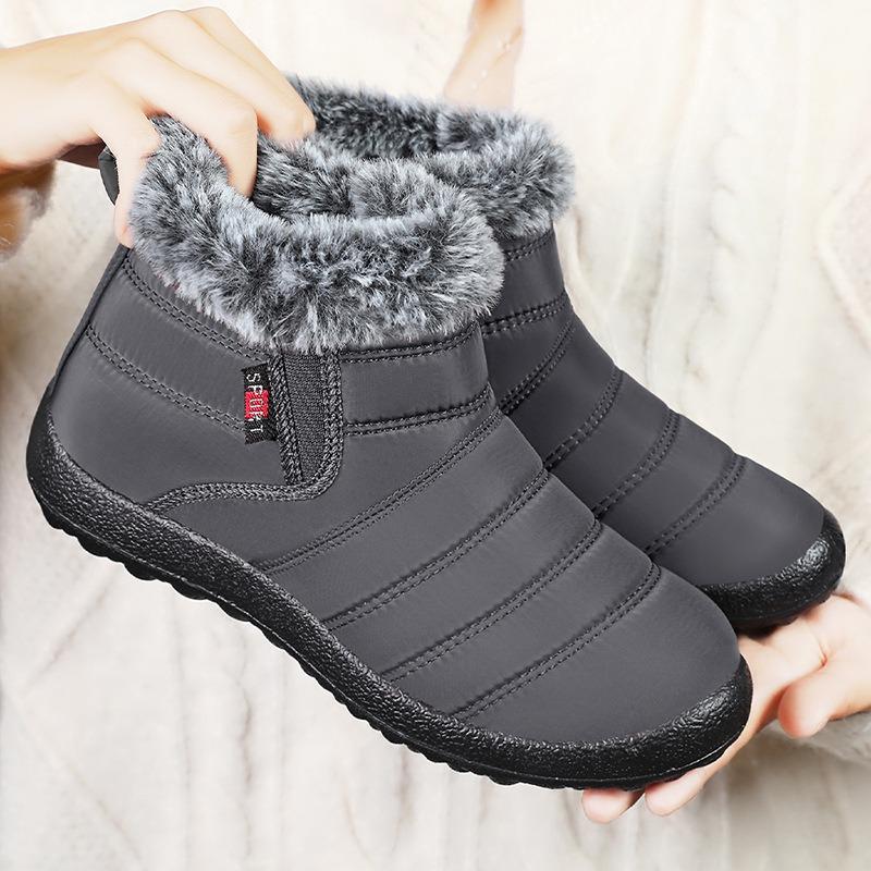 Shoes Women's cotton shoes Snow boots Fleece thickened cotton boots Warm women's boots One pedal women's short boots