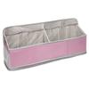 GPT Crib Storage Side Pocket Hanging Bedside Baby Items Baby Gift Diaper Storage Diaper Stocker Toy Folding Pink [Suitcase Company]