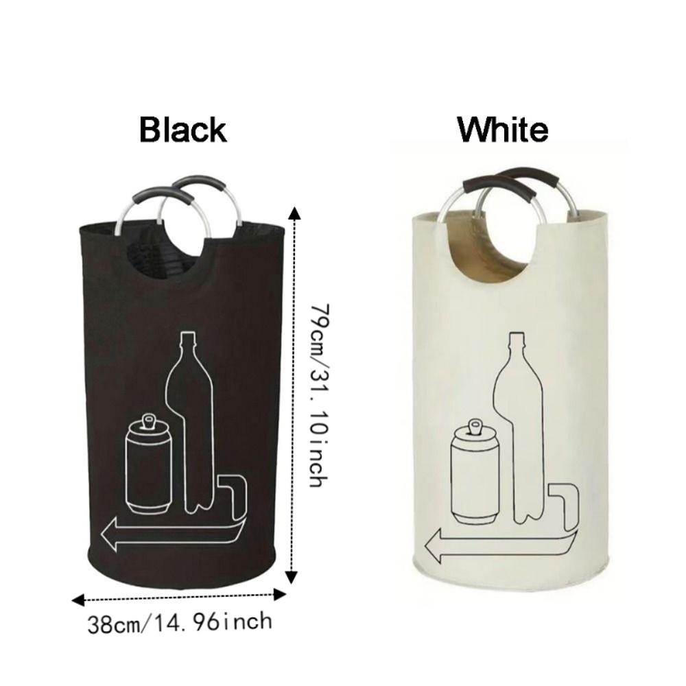 Large Capacity Bottle Collector Bag Oxford Cloth Recycling Bin Bag Dirty Clothes Basket Office