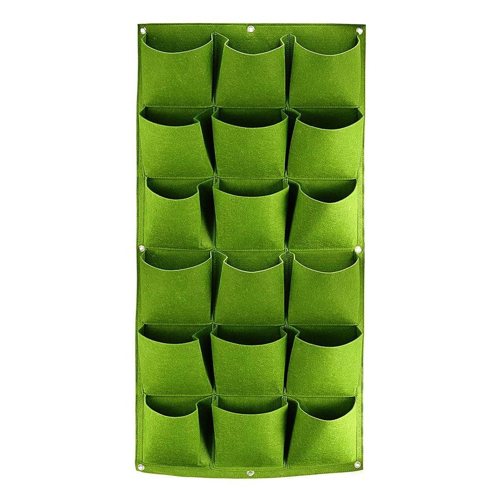 9/18 Pockets Felt Vertical Plant Grow Bag Non-woven Greening Flower Container for Flower Vegetable Herb Garden Planting Supplies