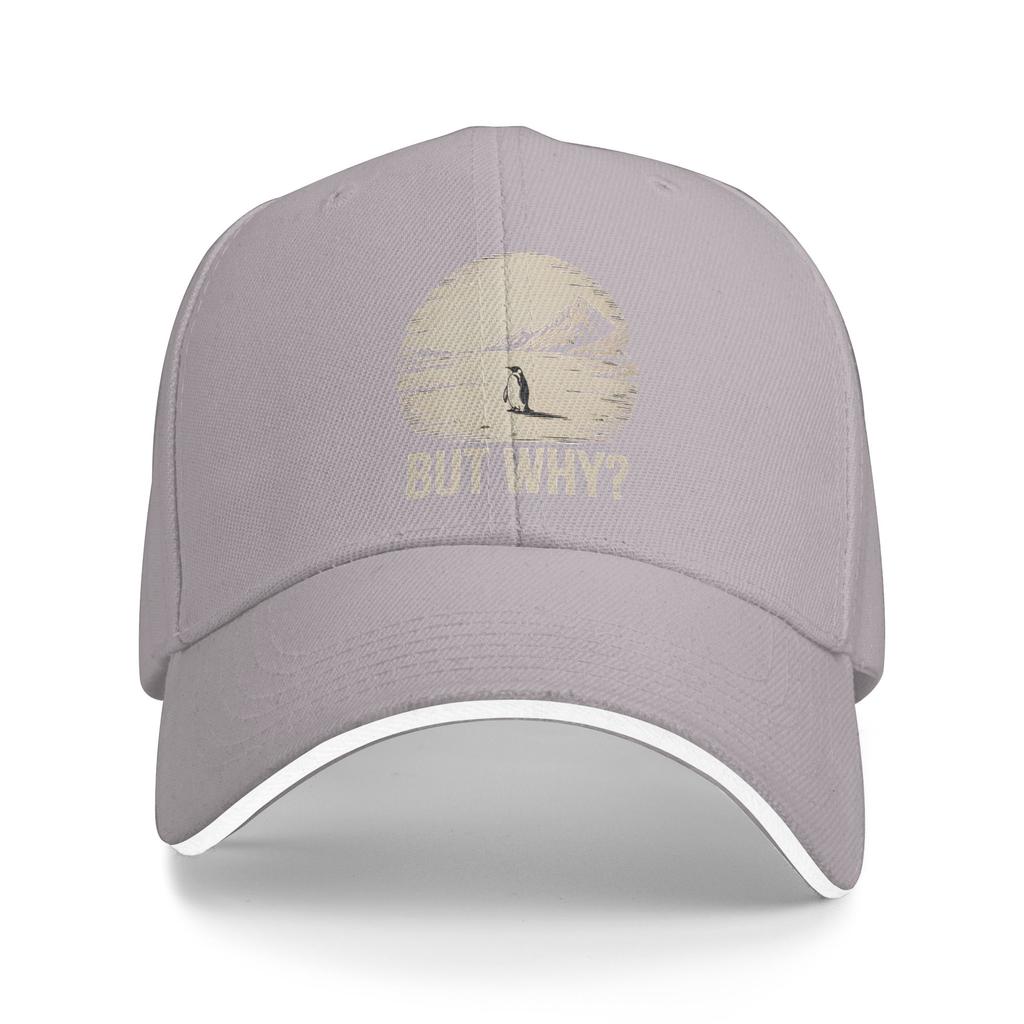 Nihilist Penguin But Why Retro Baseball Cap Women Men Trucker Hat Summer Street Style Hunting Camping Sunscreen Baseball Caps
