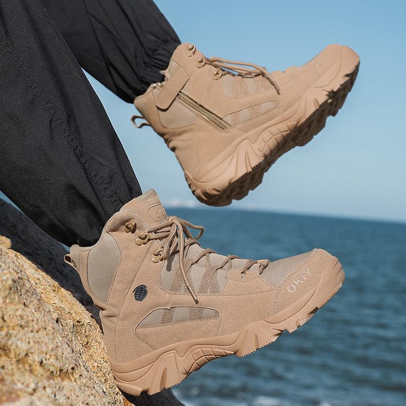 Herbst Winter Herrenstiefel Wasserdichte Outdoorstiefel Bequeme Knöchel Schneestiefel Übergröße 39-46 Hohe Herrenschuhe